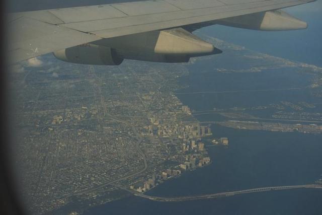 Anflug auf Miami
